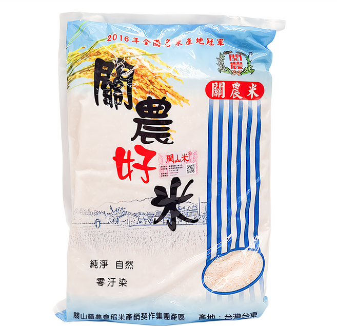 關山鎮農會 農會好米, CNS二等, 3.4kg, 1包