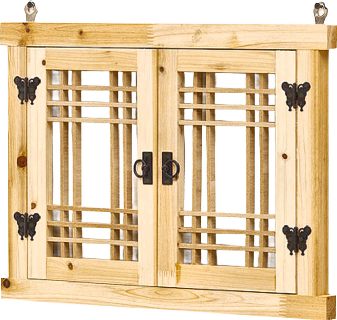 4MERIT 韓國傳統門框 柳杉木室內窗框 原木色 1入