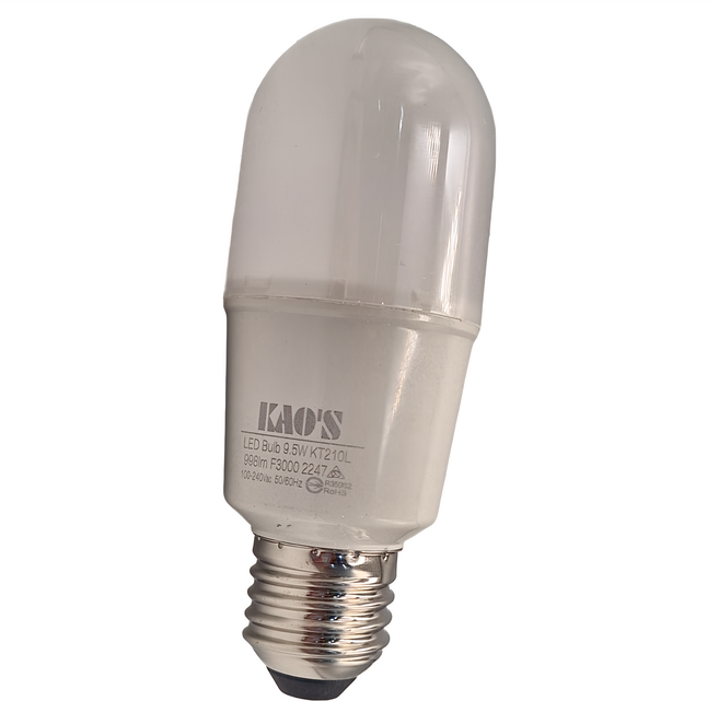 KAO'S 高氏 小海豚 燈泡 9.5W KT210L E27, 黃光, 3個