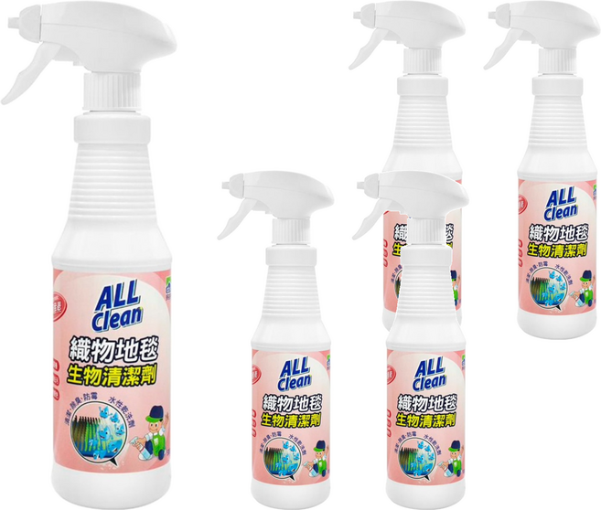 do it 多益得 ALL Clean 織物地毯清潔劑, 500ml, 5瓶