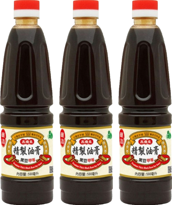 高慶泉 精製甲等黑豆油膏, 590ml, 3瓶