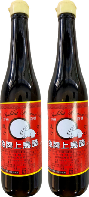 白兔牌 上烏醋, 500ml, 2瓶