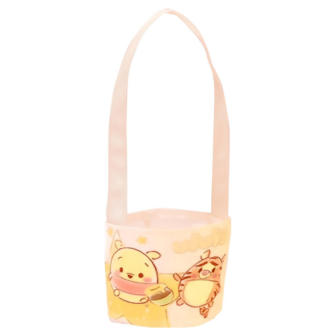 Disney 迪士尼 Ufufy 手提防水飲料杯套 CA919C-5, 維尼跳跳虎 米色, 1個