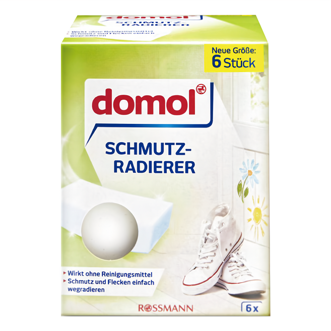 domol 多麗 萬用魔術奈米去污科技海綿 40g 6個, 1盒