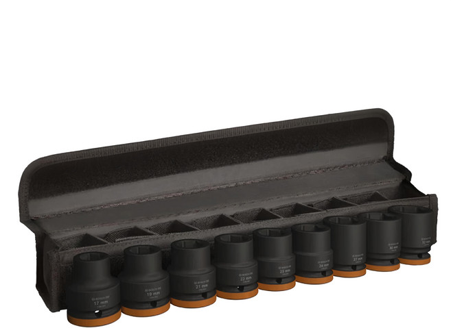 BOSCH 博世 台灣公司貨 短型抗衝擊套筒9件組 3/4吋, 1組