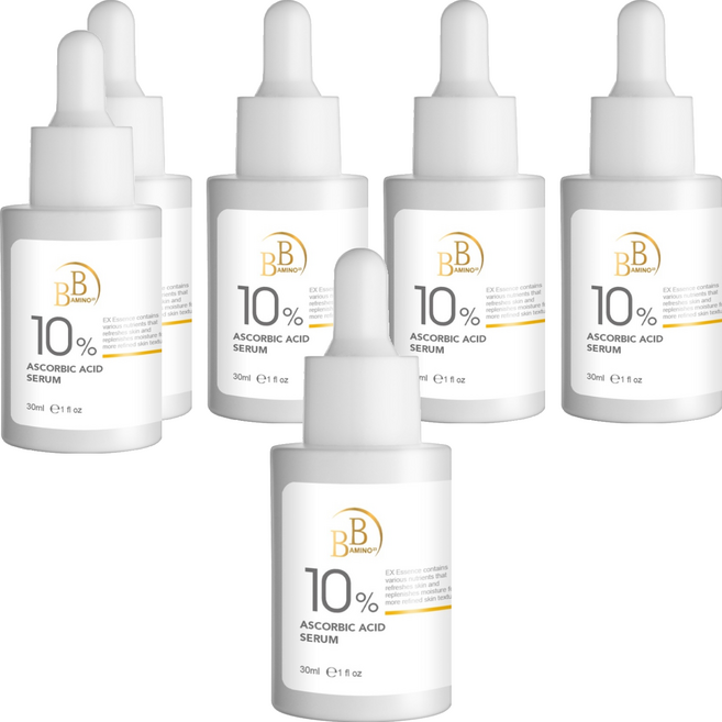 BB AMINO 科研 10%維他命C淨白精華, 30ml, 6瓶