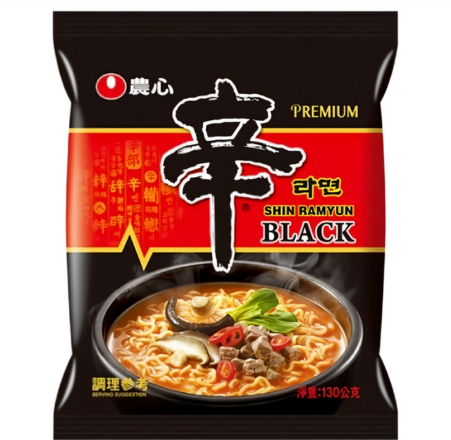 NONGSHIM 農心 頂級辛拉麵 微辣牛骨湯味 130g, 1包