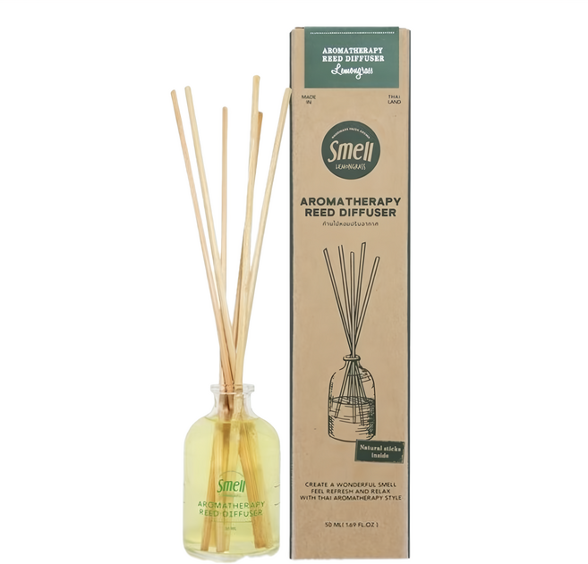 Smell LEMONGRASS 室內香氛擴香瓶, 香茅, 50ml, 1瓶