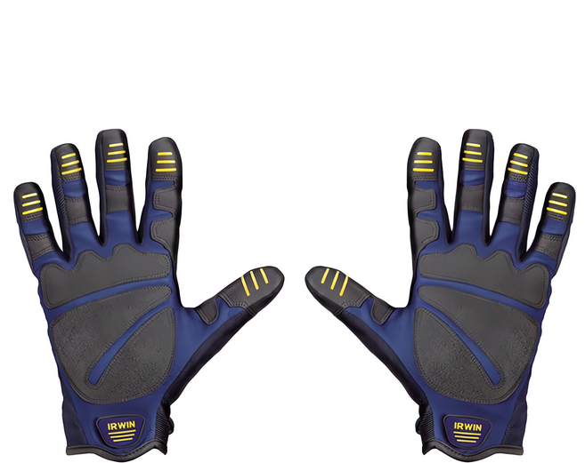IRWIN 握手牌 通用工作手套 IW-10503822, 灰色 + 藍色, 1雙