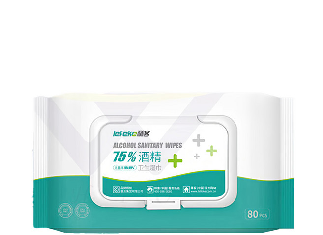 lefeke 秝客 75%酒精濕巾 15 x 18cm 2包, 1入