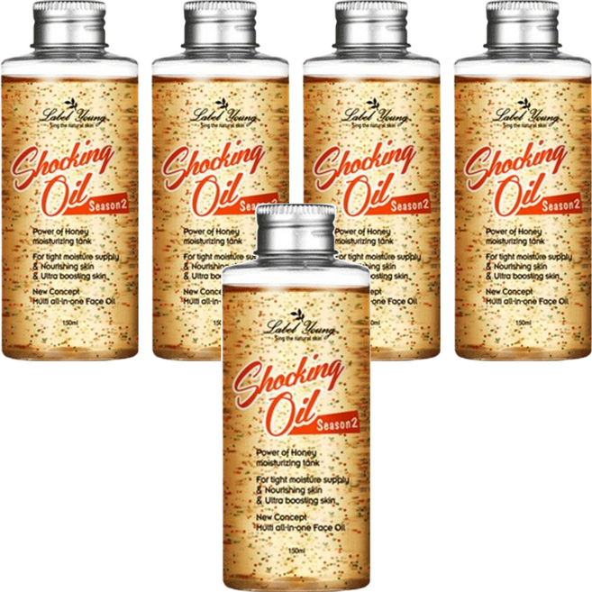 Label Young 保濕精油 第二代 蜂蜜的力量 滋養肌膚, 150ml, 5瓶
