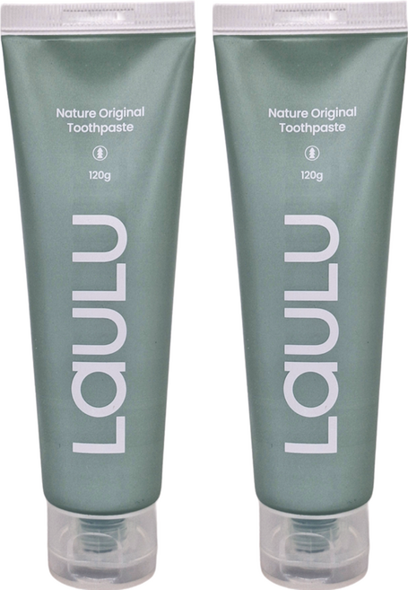 LaULU 無氟牙膏 原味, 120g, 2條