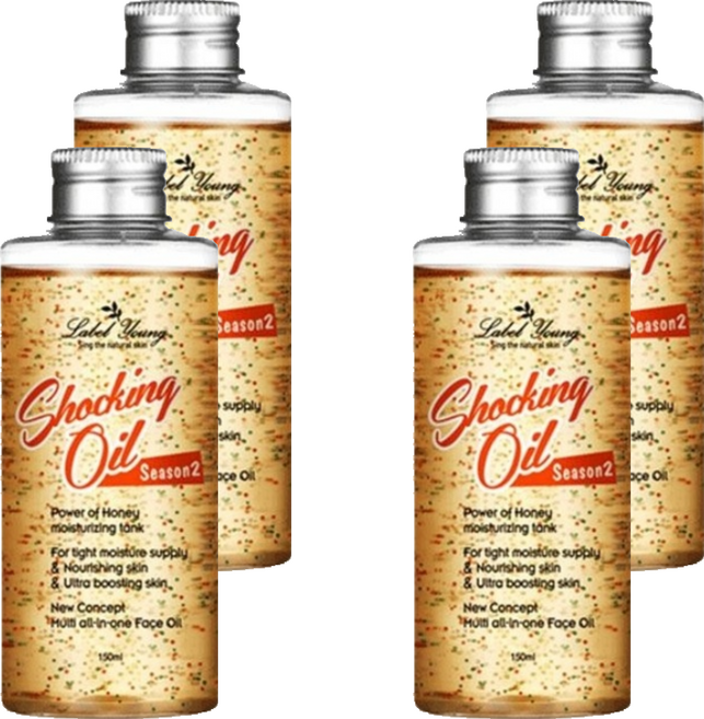 Label Young 保濕精油 第二代 蜂蜜的力量 滋養肌膚, 150ml, 4瓶