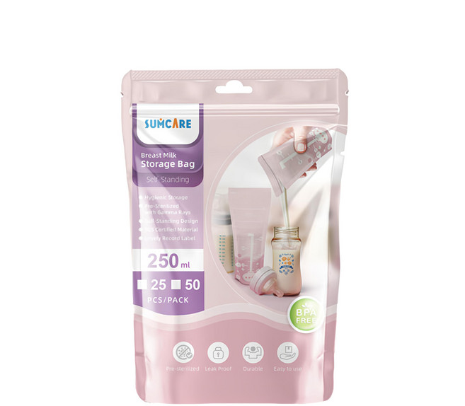 SUMCARE 母乳冷凍袋 250ML, 50入, 1袋