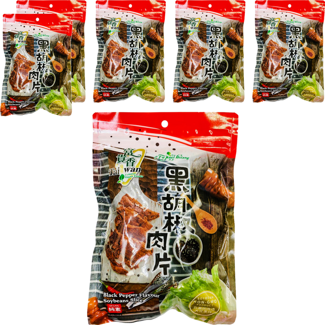 富貴香 黑胡椒素肉片 純素, 260g, 6包