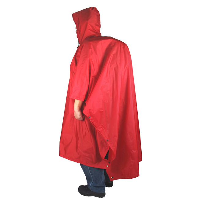 RHINO 犀牛 Sherpa 登山斗篷/地布/外帳 三合一 PONCHO/TARP TrekLite L, 紅色, 1人