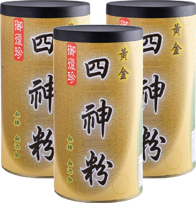 御復珍 純素食無加糖黃金四神粉, 300g, 3罐
