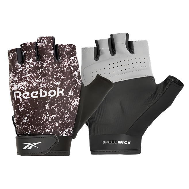Reebok 銳步 女用速乾健身手套, 數碼灰, 1雙