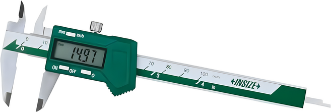 INSIZE 袖珍數位卡尺 1111-100A 199 x 111 x 33mm, 1個