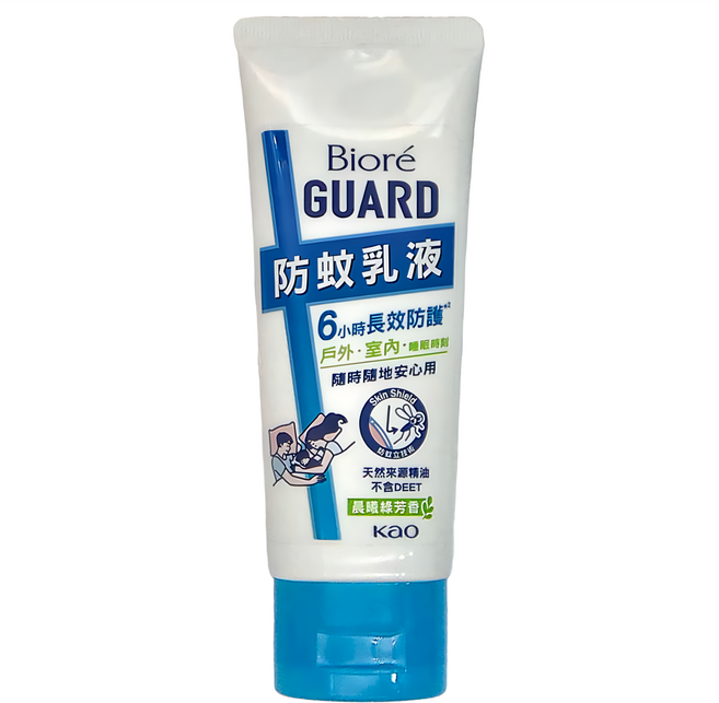 Biore 蜜妮 台灣公司貨 GUARD防蚊乳液 晨曦綠芳香, 100g, 1條