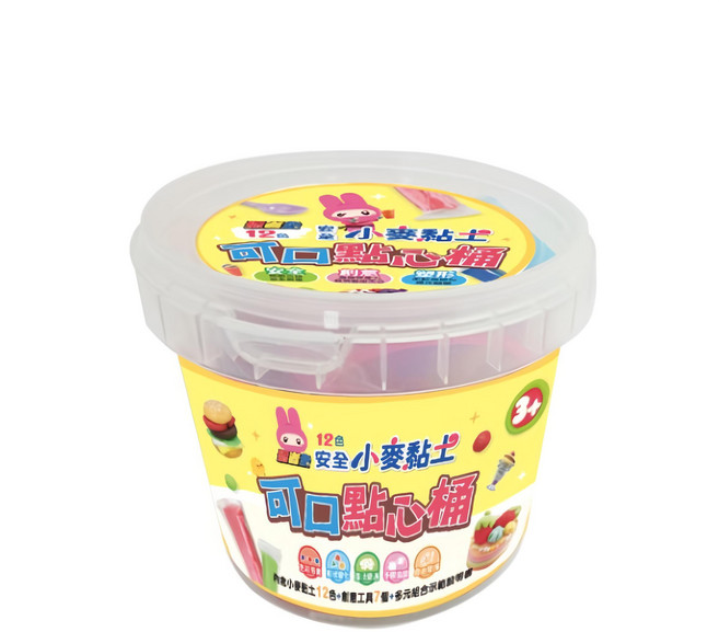 幼福文化 忍者兔 安全小麥黏土, 多色, 656g, 1組