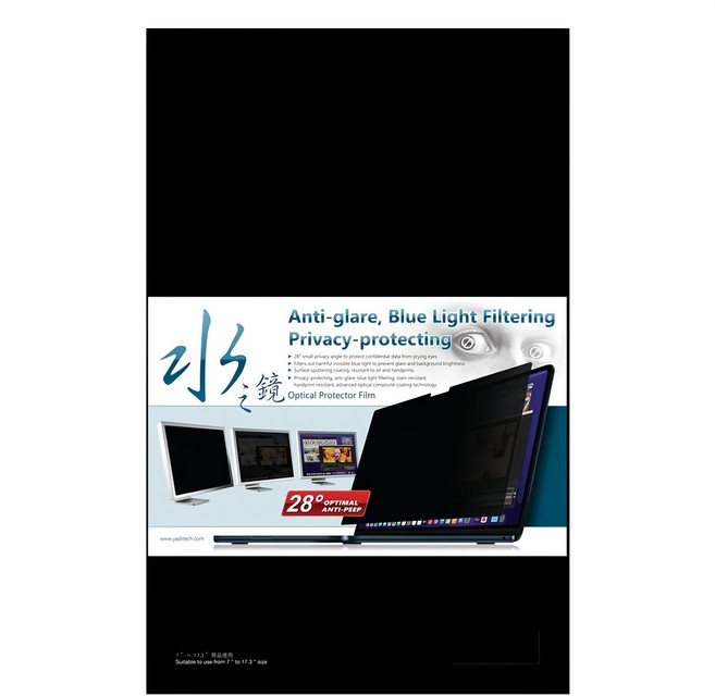 YADI 亞第 水之鏡防窺片 靜電吸附 ASUS Zenbook DUO 2024 UX8406專用 16 : 10, 1個