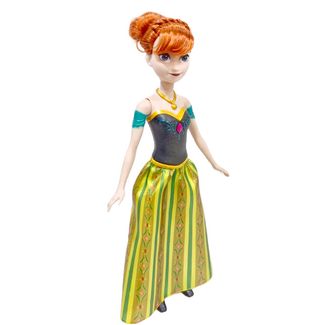 MATTEL 美泰兒 FROZEN 冰雪奇緣 音樂歌唱娃娃, 安娜, 1個