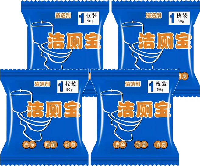 馬桶清潔錠 50顆, 50g, 4包