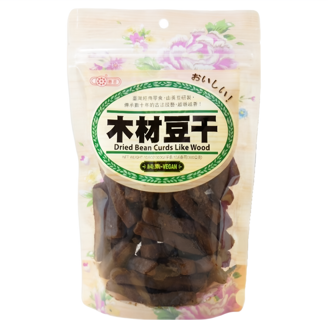 惠香 木材豆干 微辣口感 香Q有嚼勁 越吃越涮嘴 下酒菜推薦 濃郁口感, 300g, 1包