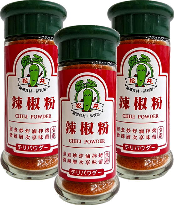 松井 辣椒粉, 24g, 3瓶