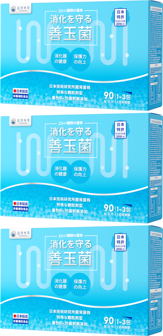 達摩本草 消化道守護益生菌粉包, 1.5g, 90包, 3盒