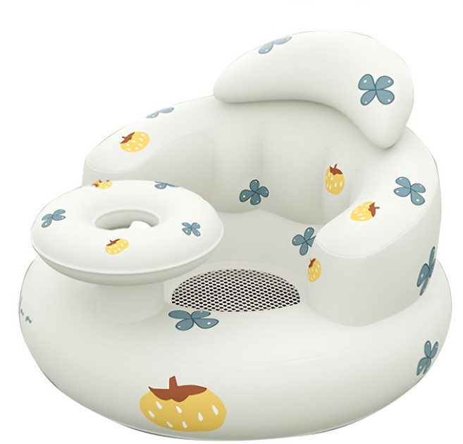 vanibaby 母嬰生活 嬰兒充氣學坐椅 寶寶沙發 碗拖型, 南瓜