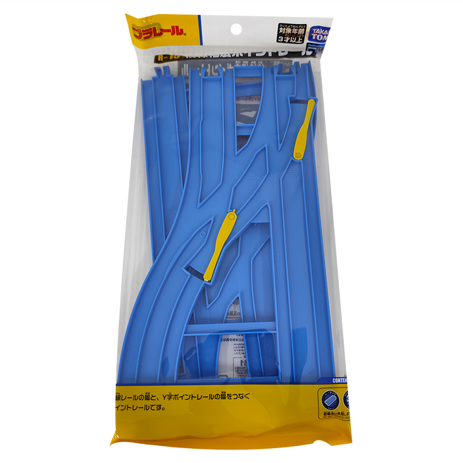 TAKARA TOMY PLARAIL 鐵道王國 R-15 複線Y軌, 藍色 + 黃色, 1個