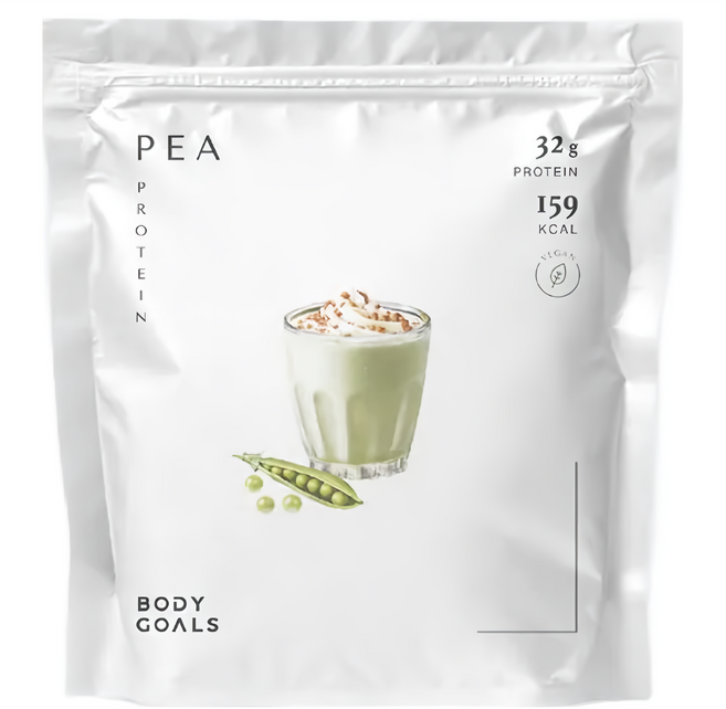 BODY GOALS 全素多效豌豆蛋白飲 PRO大包裝 無糖原味, 1kg, 1個