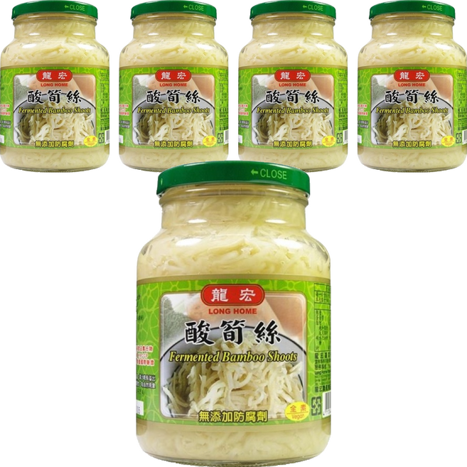 龍宏 酸筍絲, 560g, 5罐