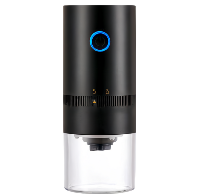 便攜式咖啡磨豆機 1250mAh電池 多檔位粗細度調節, 黑色, 120ml, 1台