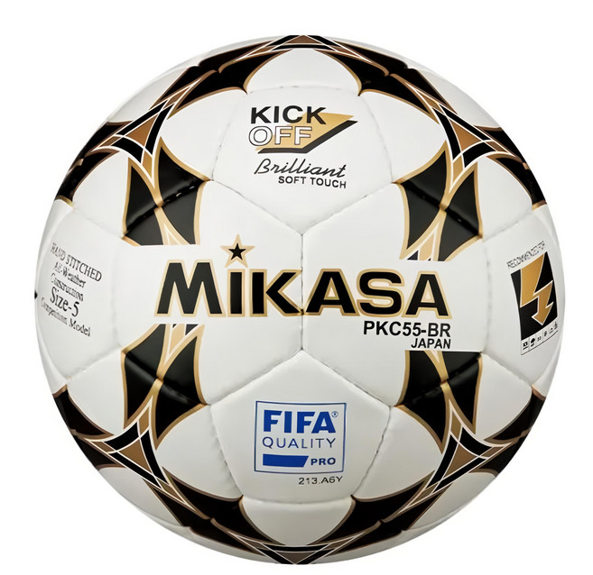 MiKASA Sports HGS高階合成皮足球 FIFA Quality Pro 白黑金, MKPKC55BR1, 1個