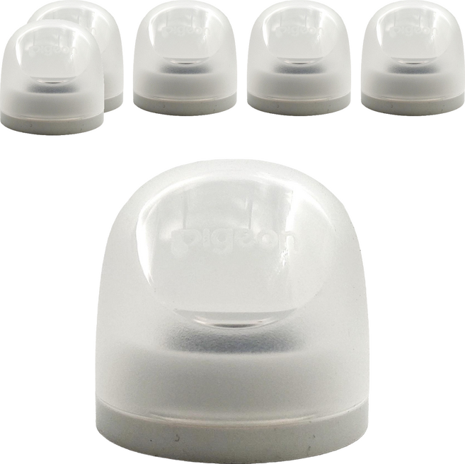 pigeon 貝親 實感哺乳奶瓶防護罩, 白色, 6組