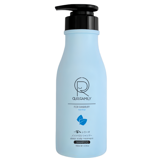 OUR FAMILY 一家人 益生菌抗屑洗髮精 添加薄荷 清涼舒爽, 400ml, 1瓶