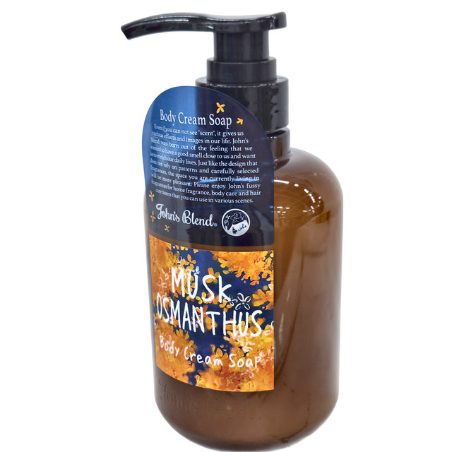 John's Blend 香氛沐浴乳 新桂花麝香, 460ml, 1瓶