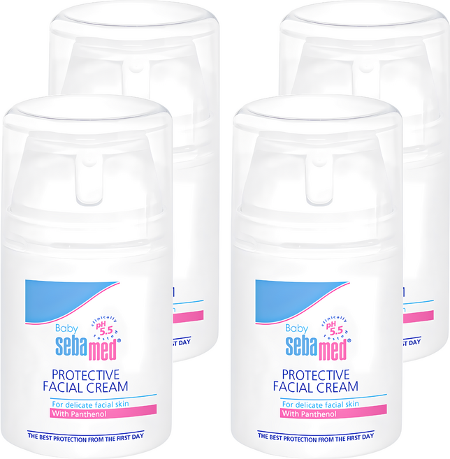 sebamed 施巴 嬰兒全效柔護面霜, 50ml, 4瓶