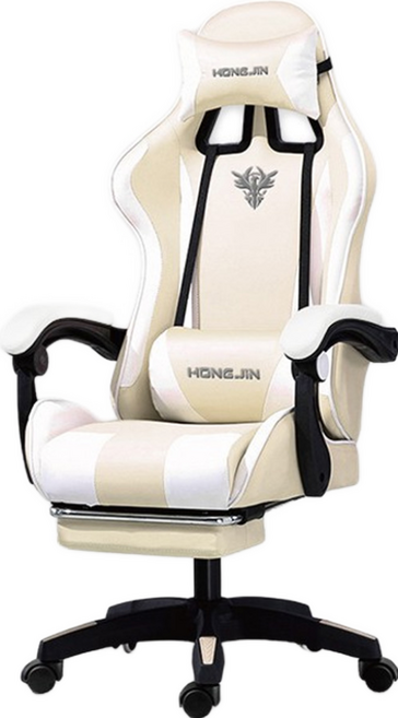 HONG JIN 宏晉 賽車電競椅, 米白
