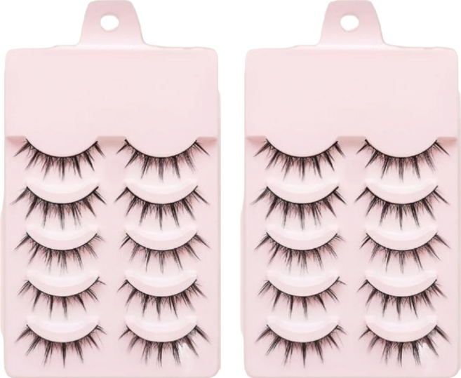 蕉蕉購物 仙女款假睫毛5對組, 仙女款, 2組