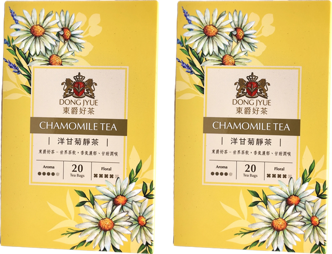 DONG JYUE 東爵好茶 洋甘菊靜茶, 1.8g, 20包, 2盒