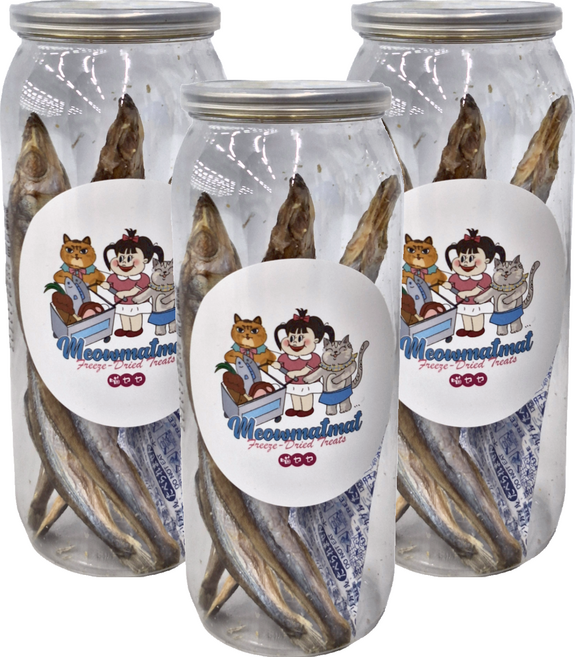 MeowMatMat 喵乜乜 凍乾, 柳葉魚, 30g, 3罐