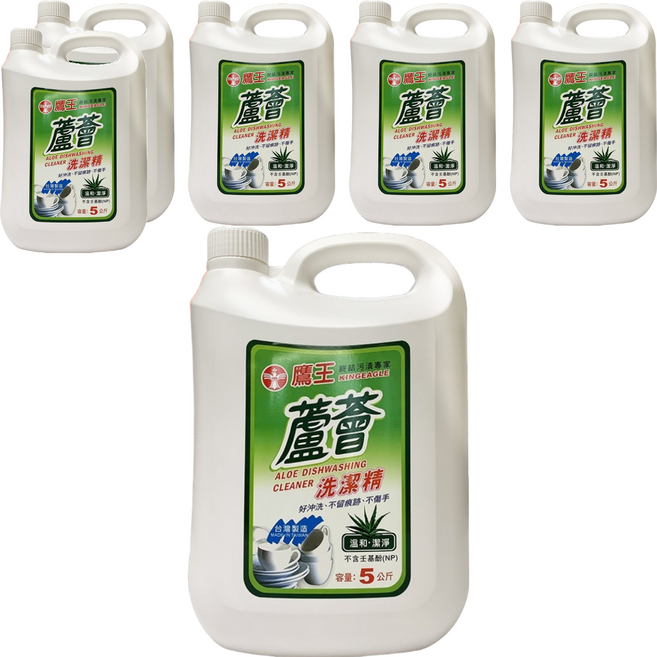 KINGEAGLE 鷹王 蘆薈洗潔精, 5kg, 6桶