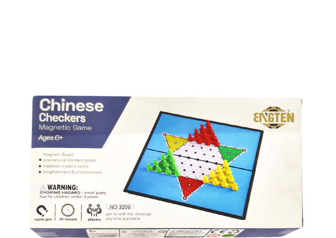 ENGTEN 磁性中國跳棋 3歲以上 48PCS, 中國跳棋, 1盒