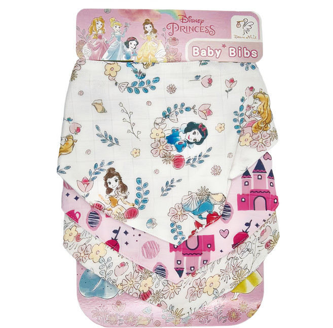 Bonne Nuit 三角圍兜3件組 雙層紗布 柔軟吸水