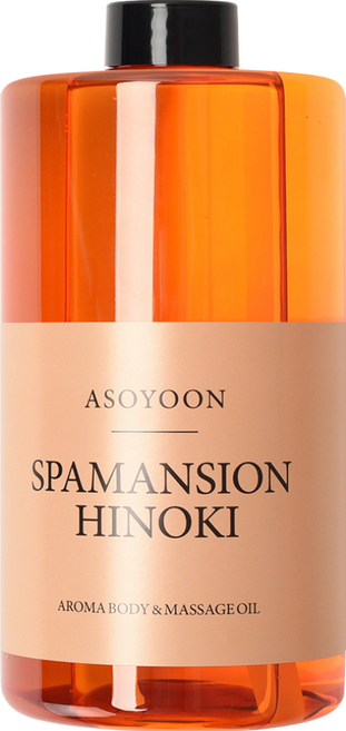 Asoyoon Spamansion系列 身體按摩油 Hinoki, 1L, 1瓶