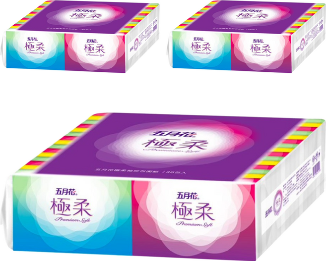 五月花 極柔 頂級袖珍包, 36包, 3袋